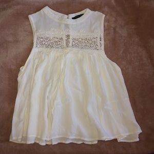 Flowing Tank with Lace Detail